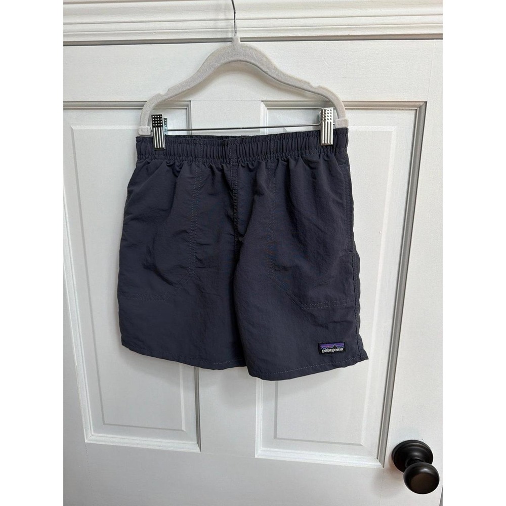 Patagonia Boys' Baggies Shorts solid smolder blue colorway boys medium 10